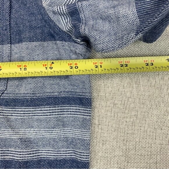 WEATHERPROOF VINTAGE mens shirt Brushed Horizontal Stripe Woven Shirt Size S - Picture 9 of 12